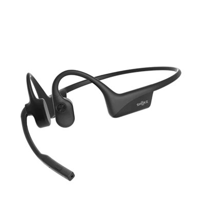 Slušalice SHOKZ OpenComm2, bežične, BT, slušalice za koštanu provodljivost, mikrofon, crne