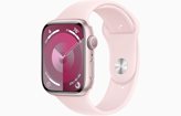 Pametni sat APPLE Watch S9 GPS, 45mm Pink Alu Case w Light Pink Sport Band - S/M