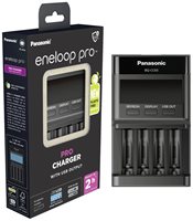 Punjač baterija PANASONIC Eneloop PRO BQCC65E ERP, brzi, 4 mjesta za punjenje, LCD ekran, USB