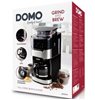Aparat za kavu DOMO DO721K, 900 W, 1,5 l, do 12 šalica, mlinac, crni