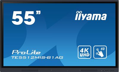 Interaktivna ploča IIYAMA ProLite TE5512MIS-B1AG, 55", 4K, Android, crna