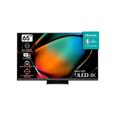 Mini-LED TV 65" HISENSE 65U8KQ, Smart TV, 4K UHD, DVB-T2/C/S2, HDMI, Wi-Fi, USB, LAN - energetski razred G