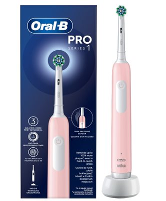 Električna četkica za zube ORAL-B PRO 1, roza