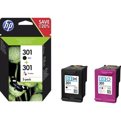 Tinta HP br. 301, N9J72AE, crna + tri-colour, za Deskjet 1050/2050/2050s