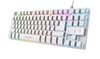 Tipkovnica TRUST GXT 833W Thado TKL Illuminated Gaming Keyboard, USB, bijela