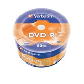 Medij DVD-R VERBATIM 16x, 4.7GB, Matt Silver, 50 komada