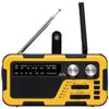 Radio prijemnik SAL RPH 2, FM, MP3, AUX, BT, solarno napajanje, crno-žuti
