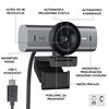 Web kamera LOGITECH MX Brio, 4K UHD, USB-C, siva