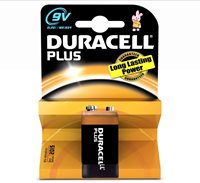 Baterija DURACELL Plus 9V, 6LF22/MN1604, 1 komad