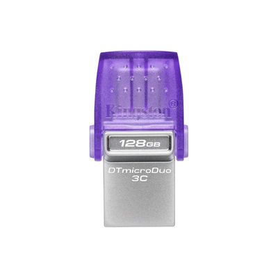 Memorija USB 3.2 FLASH DRIVE, 128GB, KINGSTON DataTraveler Micro Duo DTDUO3CG3/128GB, ljubičasti