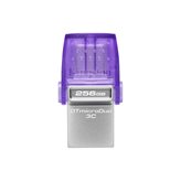 Memorija USB 3.2 FLASH DRIVE, 256GB, KINGSTON DataTraveler Micro Duo DTDUO3CG3/256GB, ljubičasti