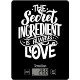 Kuhinjska vaga TERRAILLON First Secret, digitalna, 3 kg, crna