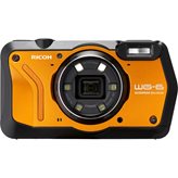 Digitalni fotoaparat RICOH WG-6, 20 Mpixela, 5x optički zoom, vodootporni, USB, crno-narančasti