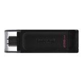 Memorija USB-C FLASH DRIVE, 256 GB, KINGSTON DT70/256GB, crni