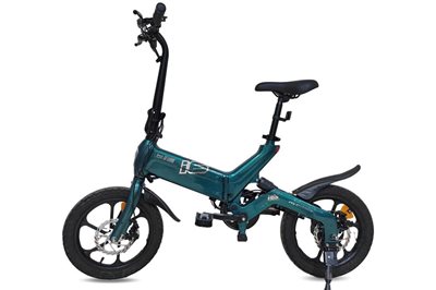 Električni bicikl MS ENERGY e-bike i6, kotači 16", sklopivi, zeleni