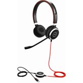 Slušalice JABRA Evolve 40 UC, on-ear, Stereo, USB-C, 3.5mm, crne