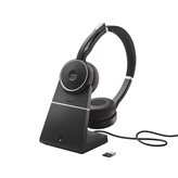 Slušalice JABRA Evolve 75 UC, Link380a, on-ear, Stereo, USB, BT, stalak, crne