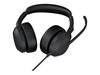 Slušalice JABRA Evolve2 50 MS, on-ear, Stereo, USB-A, crne
