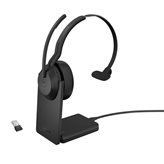 Slušalice JABRA Evolve2 55 MS, Link380a, on-ear, Mono, USB, BT, stalak, crne
