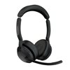 Slušalice JABRA Evolve2 55 MS, Link380a, on-ear, Stereo, USB, BT, stalak, crne