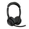 Slušalice JABRA Evolve2 55 UC, Link380a, on-ear, Stereo, USB, BT, stalak, crne