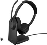 Slušalice JABRA Evolve2 55 UC, Link380c, on-ear, Stereo, USB, BT, stalak, crne
