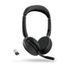 Slušalice JABRA Evolve2 65 Flex UC, WLC bežično punjenje, Link380a, on-ear, Stereo, USB, BT, crne