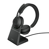 Slušalice JABRA Evolve2 65 MS, Link380c, on-ear, Stereo, USB, BT, stalak, crne