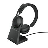 Slušalice JABRA Evolve2 65 UC, Link380a, on-ear, Stereo, USB, BT, stalak, crne