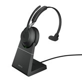 Slušalice JABRA Evolve2 65 UC, Link380c, on-ear, Mono, USB, BT, stalak, crne