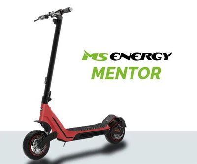 Električni romobil MS ENERGY Mentor, autonomija do 60km, brzina 25km/h, kotači 10", crveni