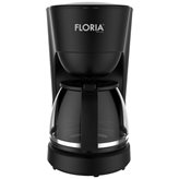Aparat za kavu FLORIA ZLN9273, 600 W, filter kava, do 10 šalica, 1,25 l, crni