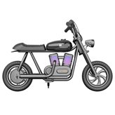 Dječji električni moped HYPER GOGO Pioneer 12 Plus, autonomija do 12km, brzina do 15km/h, BT zvučnik, RGB rasvjeta, crni