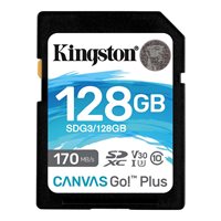 Memorijska kartica KINGSTON Canvas Go Plus SDG3/128GB, SDXC 128GB, Class 10 UHS-I