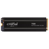 SSD 2TB CRUCIAL T500, PCIe Gen 4 NVMe M.2, 2280, 7400/7000 MB/s, hladnjak