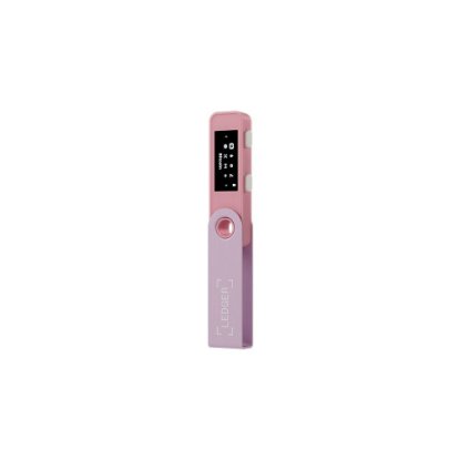 Bitcoin Wallet LEDGER Nano S Plus, USB-C, za kriptovalute, Pastel Pink