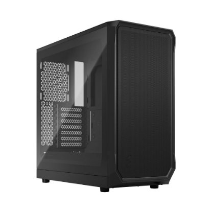 Kućište FRACTAL DESIGN Focus 2 TG, ATX, crno, bez napajanja