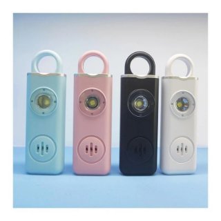 Osobni alarm ARIZA 2004, privjesak, LED svjetlo, punjiva baterija, crni