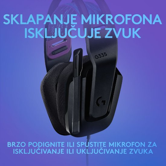 Slušalice LOGITECH Gaming G335, crne