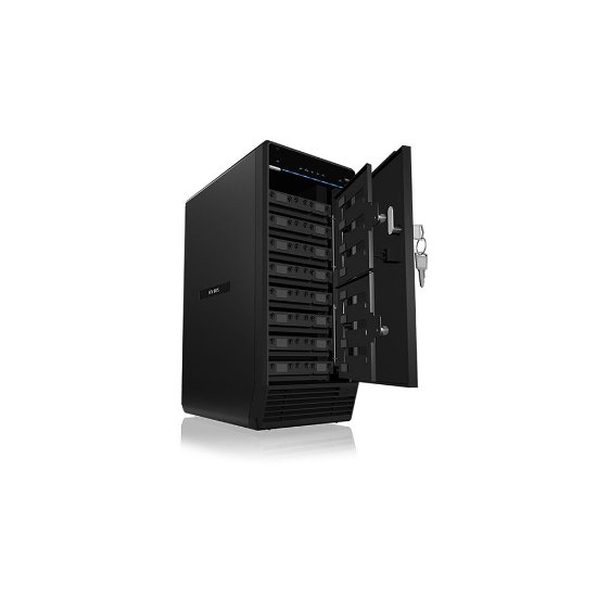 Eksterno kućište ICY BOX IB-3780-C31, 8x 2.5''/3.5" HDD, USB-C 3.2 Gen 2, crno