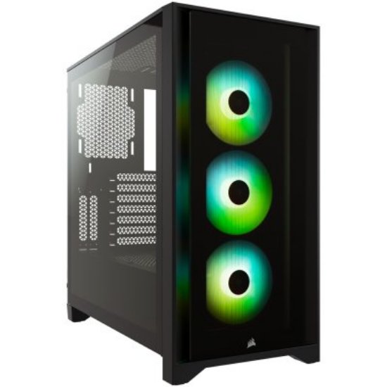 Kućište CORSAIR iCUE 4000X, RGB, window, MIDI, ATX, crno, bez napajanja