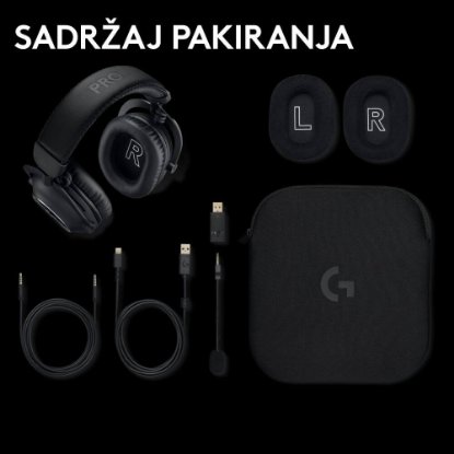Slušalice LOGITECH G PRO X 2 Lightspeed, 7.1, bežične, crne