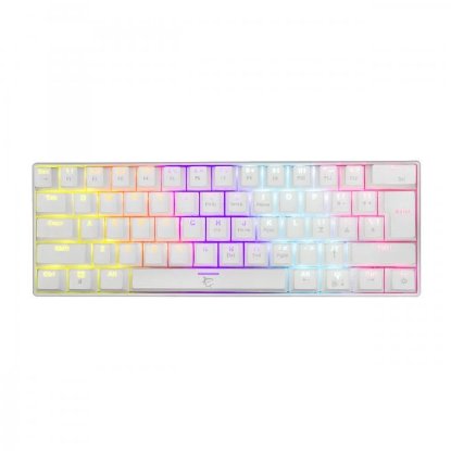 Tipkovnica WHITE SHARK GK-2022 Shinobi, LED, Crveni switch, mehanička, bijela, USB