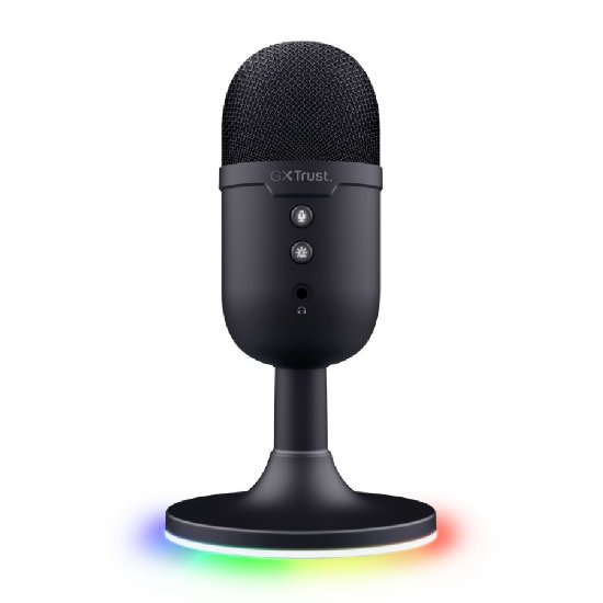 Mikrofon TRUST GXT 234 Yunix, RGB, USB i 3.5mm, crni