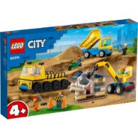 LEGO CITY Građevinski kamioni i kran s kuglom za rušenje