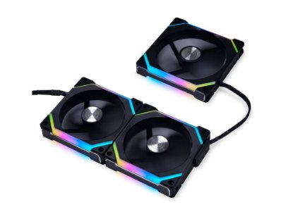 Ventilator LIAN LI Uni Fan SL120 V2 RGB PWM, 120mm, crni, 3 ventilatora, kontroler