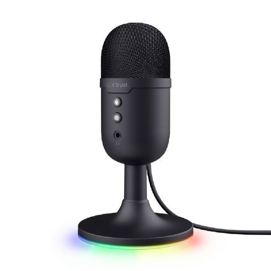 Mikrofon TRUST GXT 234 Yunix, RGB, USB i 3.5mm, crni
