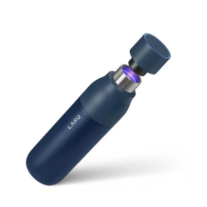Termos boca LARQ PureVis, antibakterijska, UV, 0.5l, tamno-plava