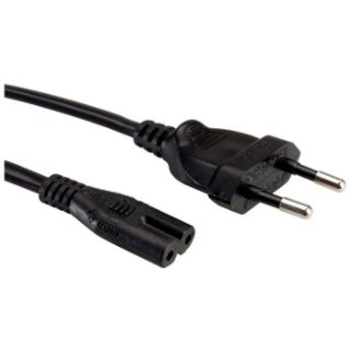 Kabel ROLINE, naponski, IEC320 C7, 1.8m, crni