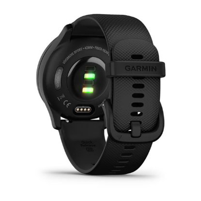 Pametni sat GARMIN Vivomove Sport, HR, GPS, multisport, crni/crni remen